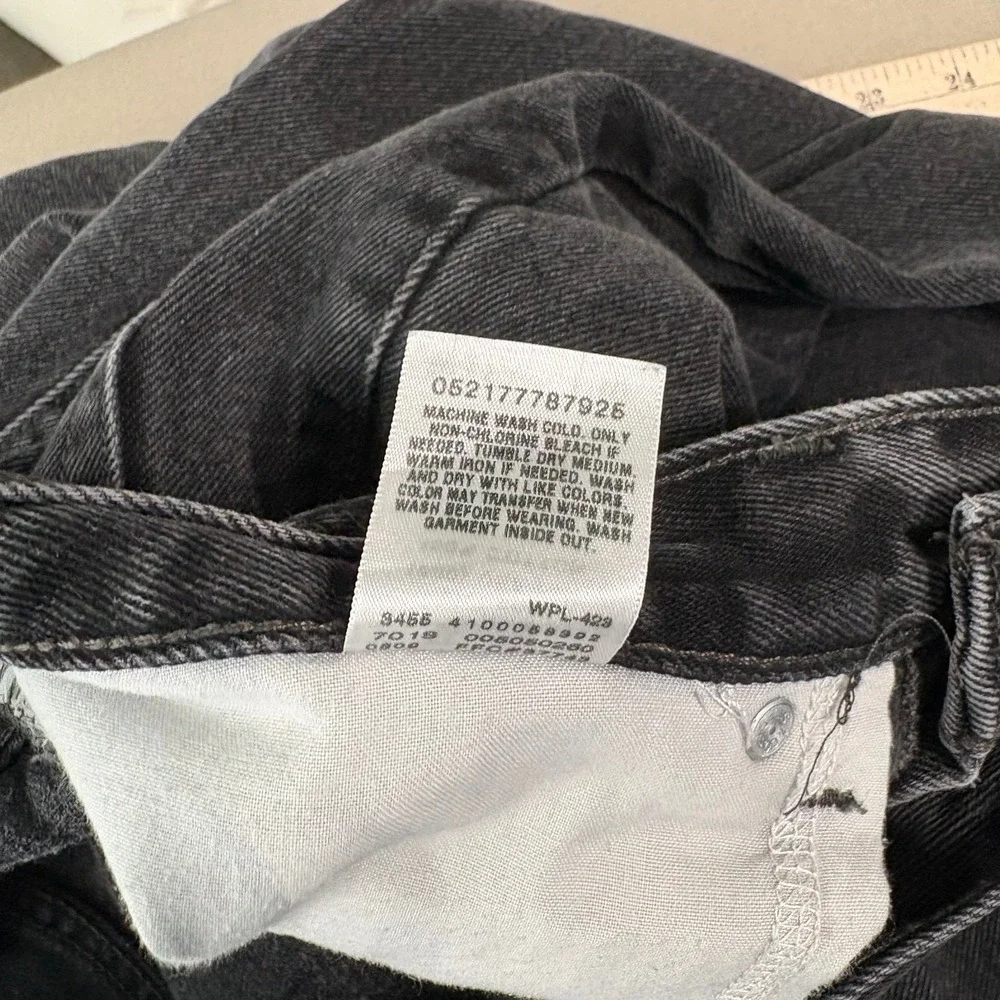 Levi's 505 Jeans Mens Size 31X30 Black Denim Straight Regular Fit Pockets Casual